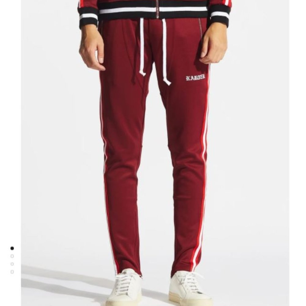 Karter Collection - Galactus Track Pants Burgundy
